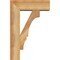 Ekena Millwork Balboa Block Rough Sawn Bracket w/ Offset Brace, Western Red Cedar, 6"W x 16"D x 24"H BKT0604X16X24BOA05RWR - alternate 4